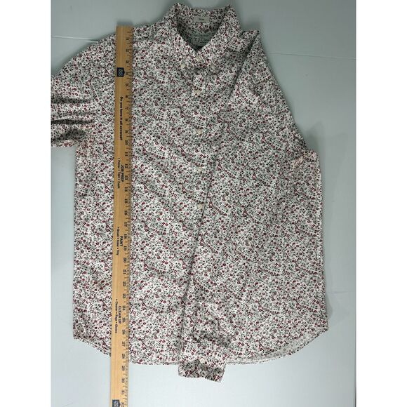 J Crew Men's Slim Button Down Shirt Secret Wash Shirting L/S Floral Print Size L - Picture 11 of 12